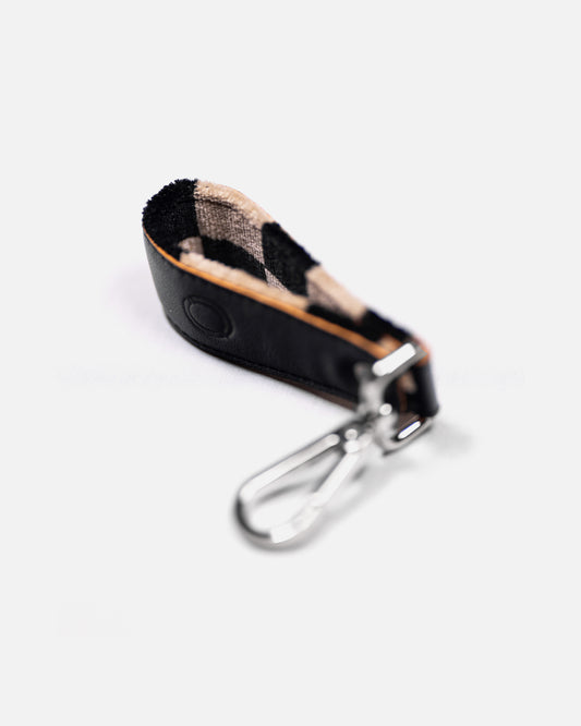 Leather Keychain - Pascha Black & White