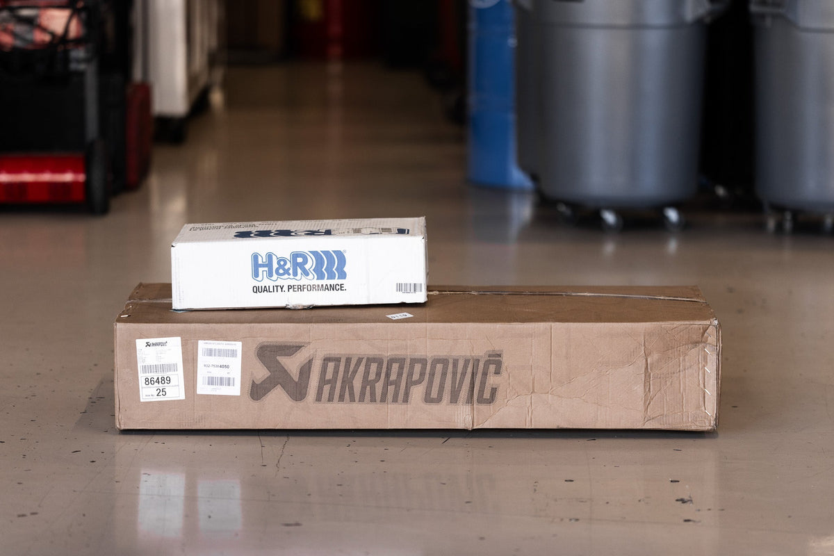 Upgrade your Porsche 911 Turbo S with performance enhancements from Akrapovic and H&R Springs