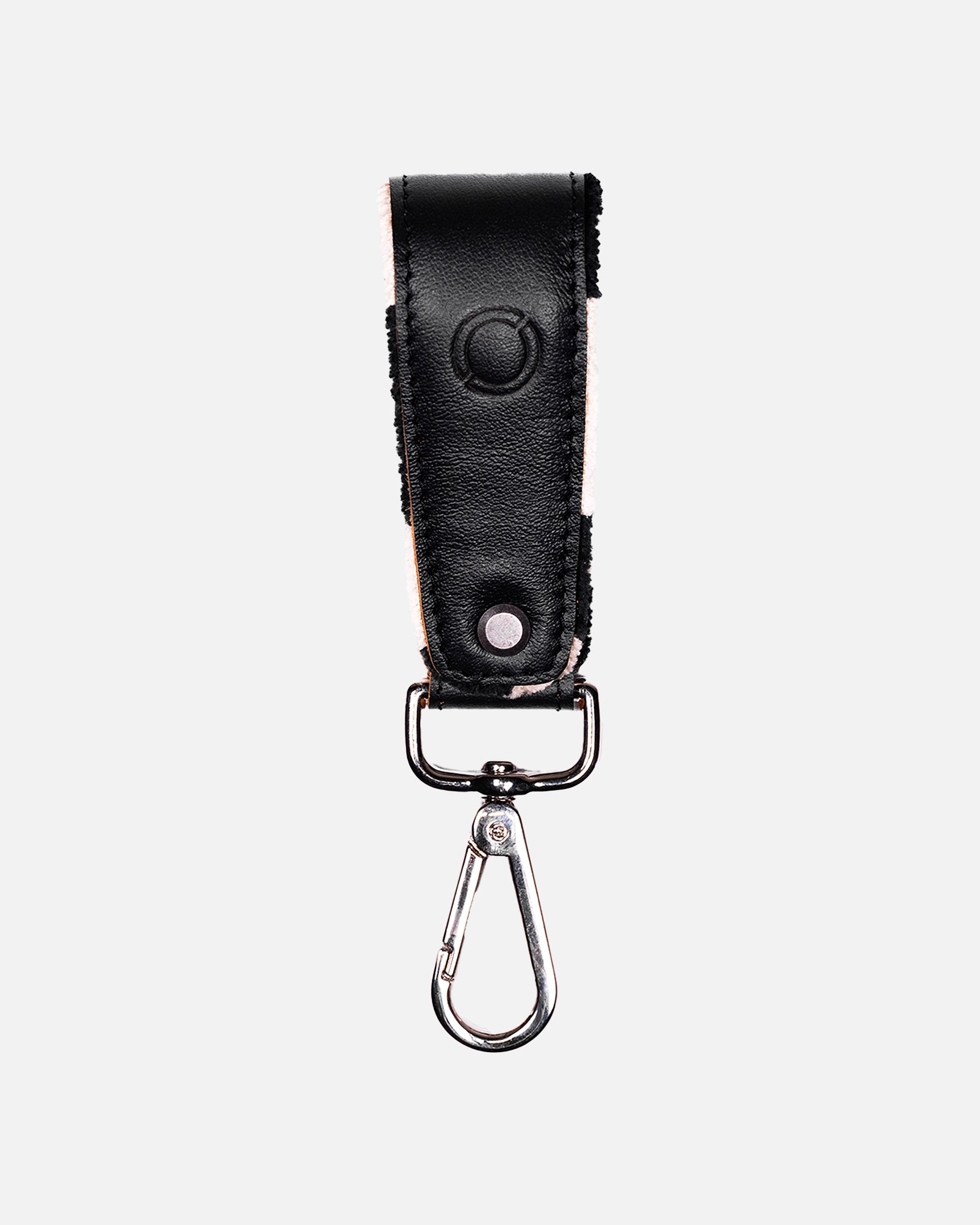 Leather Keychain - Pascha Black & White
